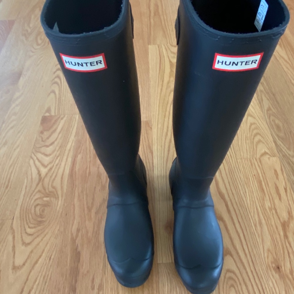 Tall hunter rain boots